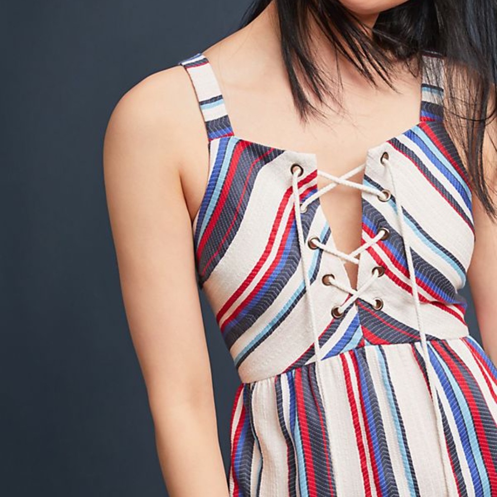 Anthropologie Lost + Wander Striped Dress, M, NWT